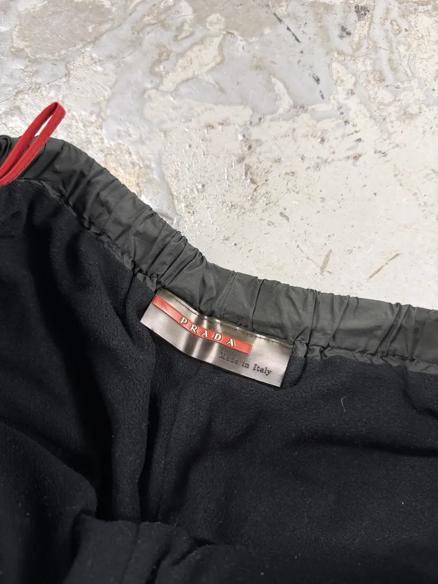 2000s Prada Dark Nylon Linea Rossa Cozy Pants vStwypL 5