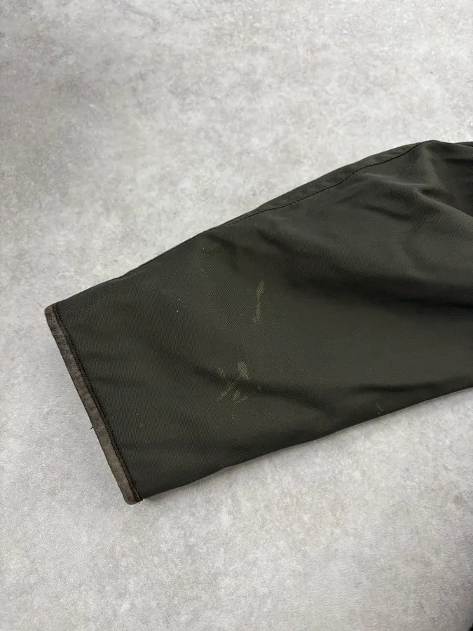 2000s Prada Dark Olive Green Parka Long Jacket xgQmNUs 12