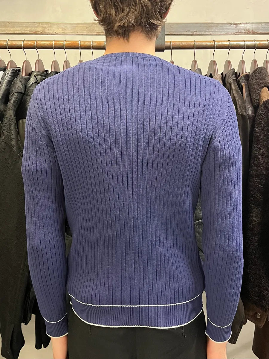 2000s Prada Electric Blue Classic Sweater (S) dnWDave 2