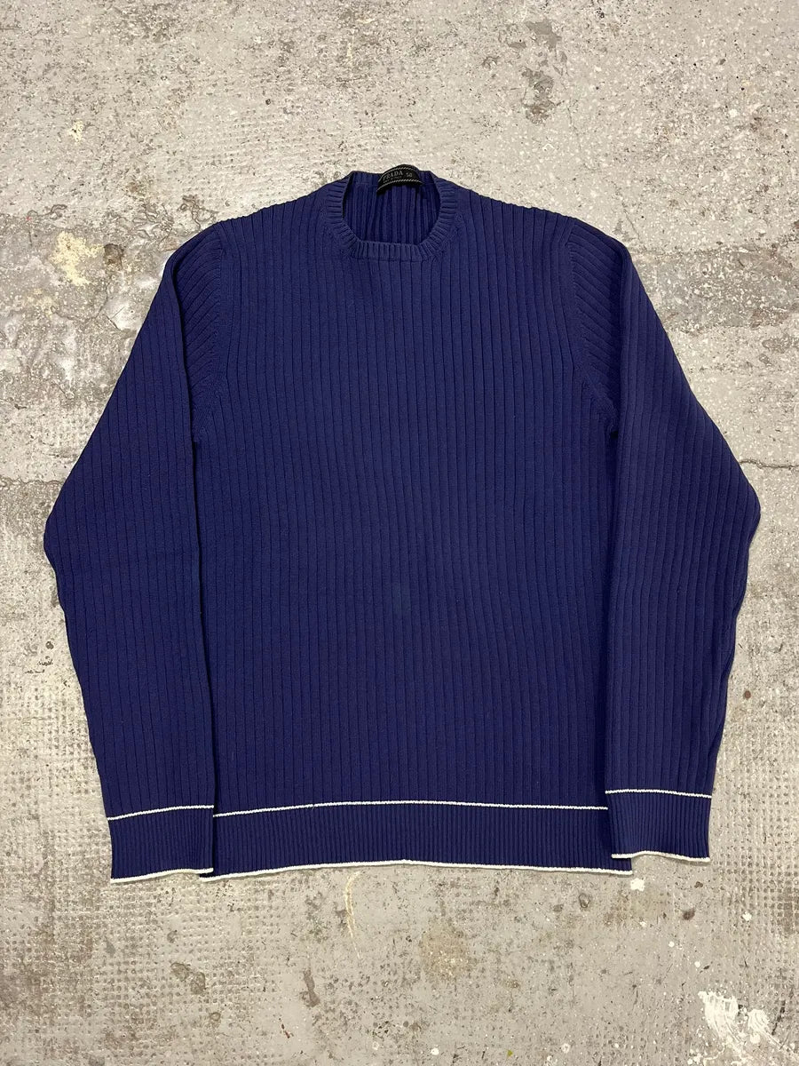 2000s Prada Electric Blue Classic Sweater (S) dnWDave 3