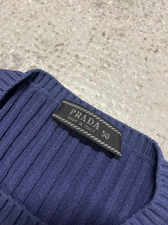 2000s Prada Electric Blue Classic Sweater (S) dnWDave 6