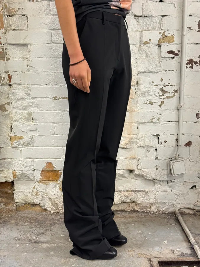 2000s Prada Elegant Black Tailored Pants EcKnZZZ 1