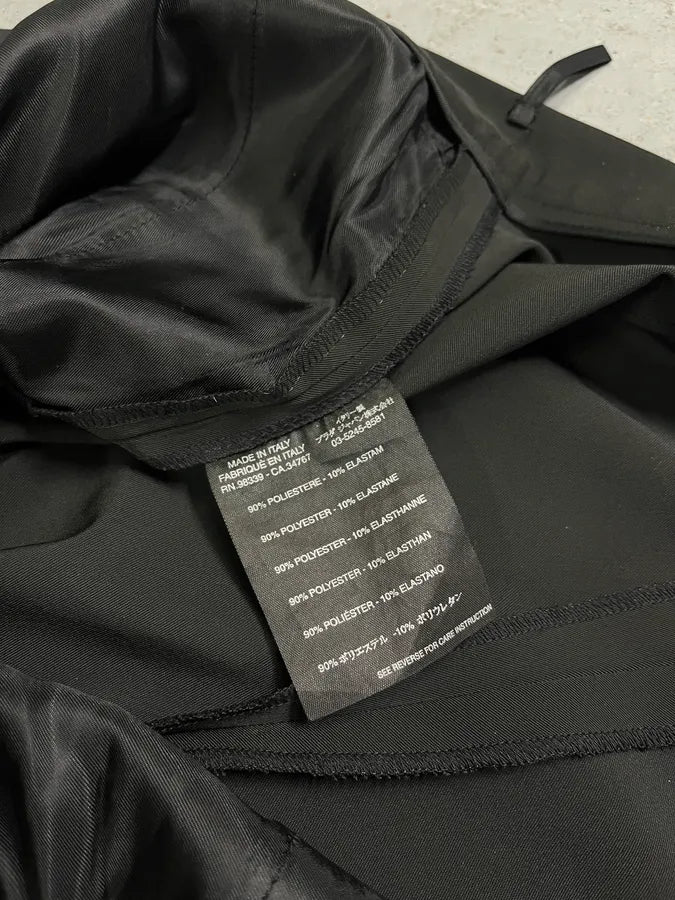2000s Prada Elegant Black Tailored Pants EcKnZZZ 10