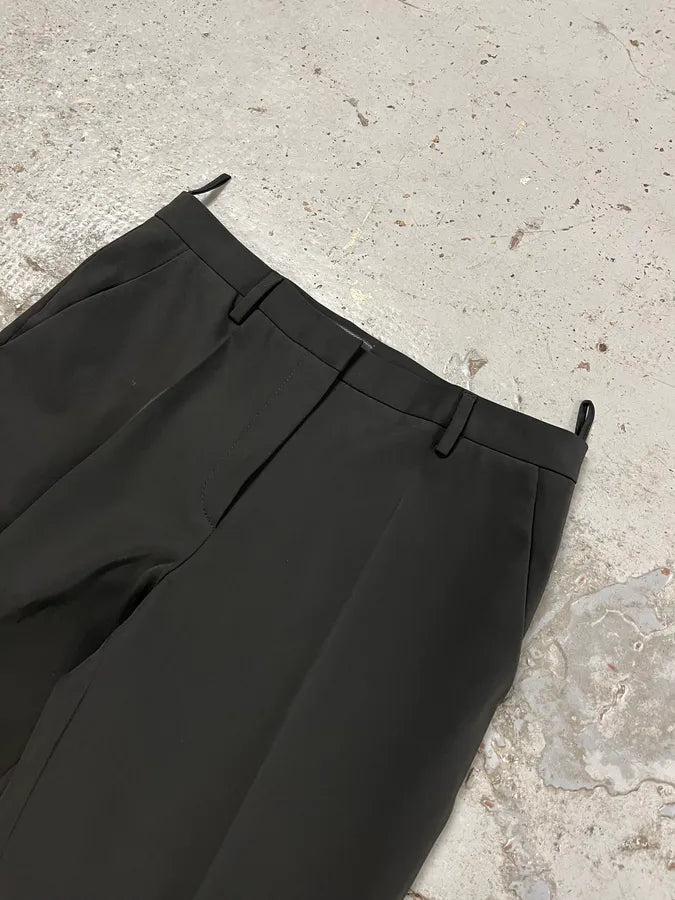 2000s Prada Elegant Black Tailored Pants EcKnZZZ 6