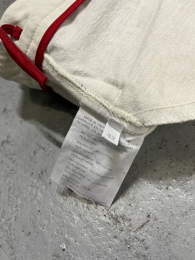 2000s Prada Equestrian Button-Leg White Pants OqlrBko 10