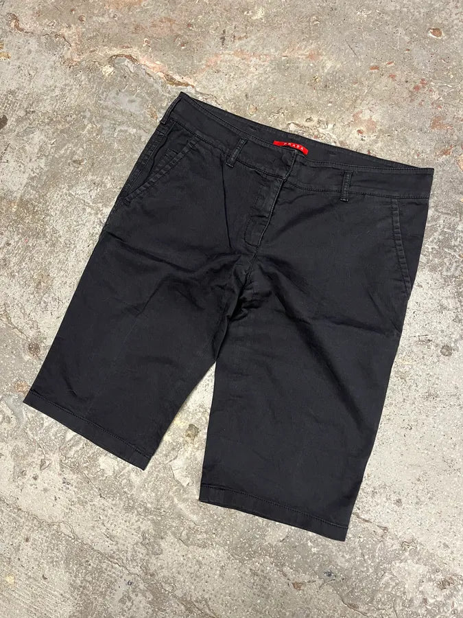 2000s Prada Faded Black Short (S/M) nhZuqzT 3
