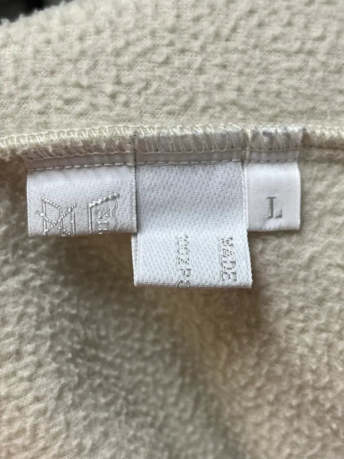 2000s Prada Fleece Cream White Hooded Sweater WIRQwtP 8