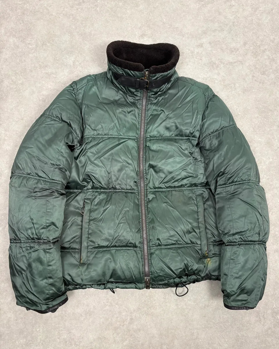 2000s Prada Forest Green Nylon Puffer Jacket CRhyddm 1