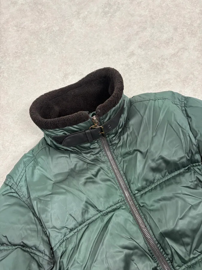 2000s Prada Forest Green Nylon Puffer Jacket CRhyddm 4
