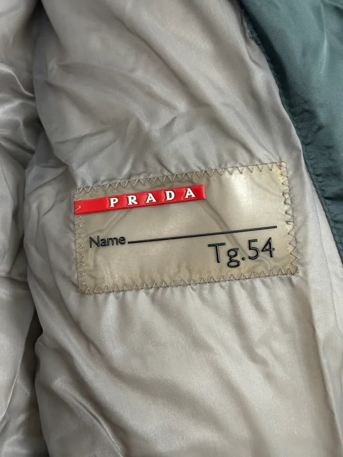 2000s Prada Forest Green Nylon Puffer Jacket CRhyddm 13