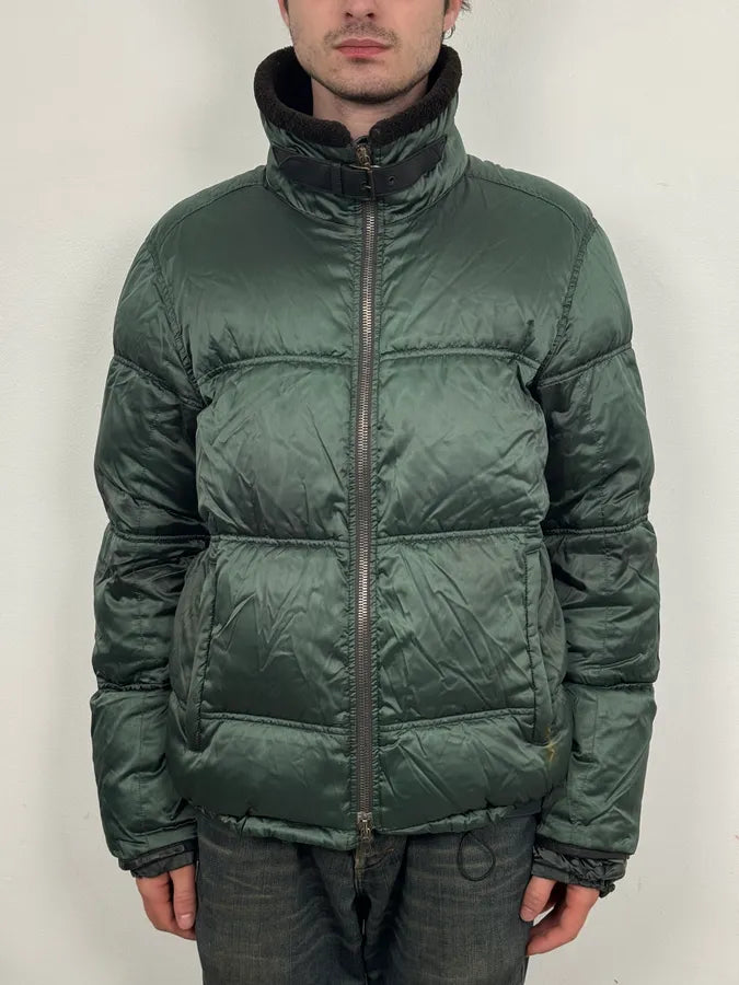 2000s Prada Forest Green Nylon Puffer Jacket CRhyddm 0
