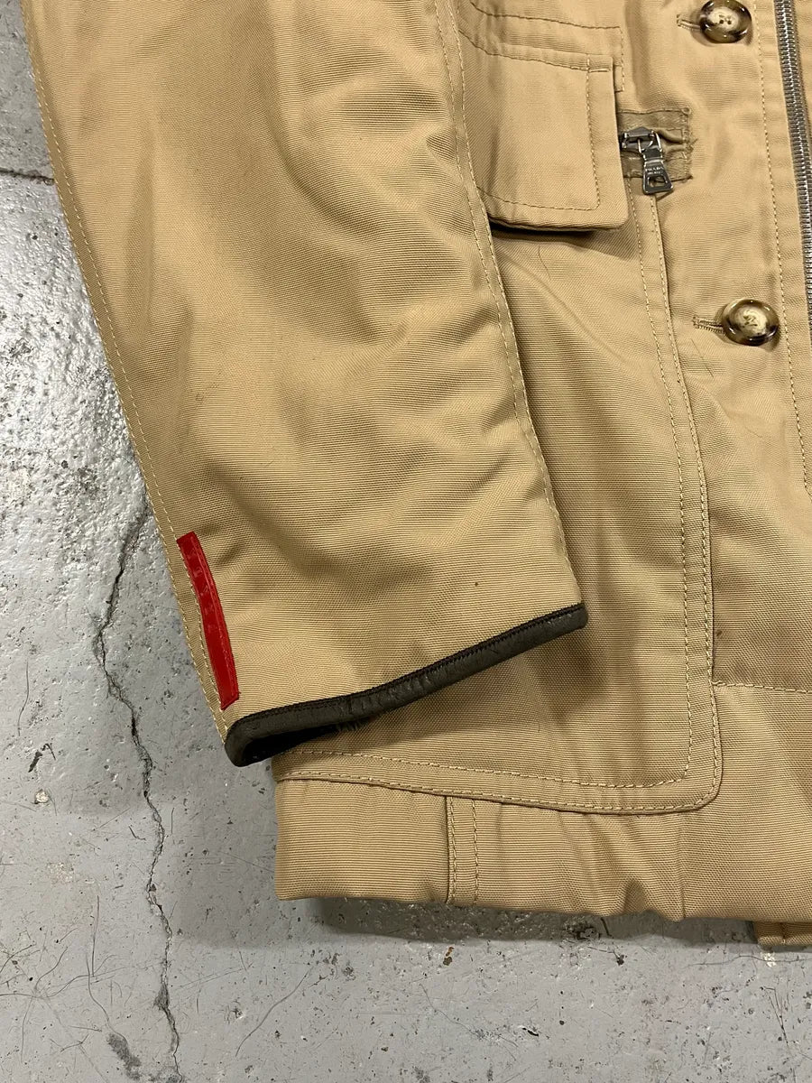 2000s Prada Fur Hood Beige Jacket iWEkxuw 6