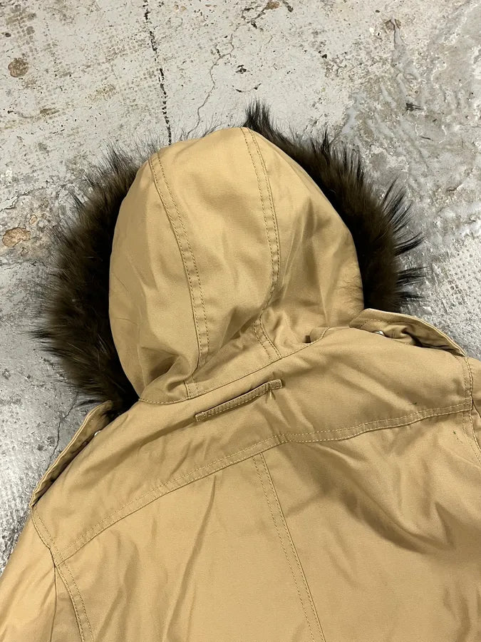 2000s Prada Fur Hood Beige Jacket iWEkxuw 7