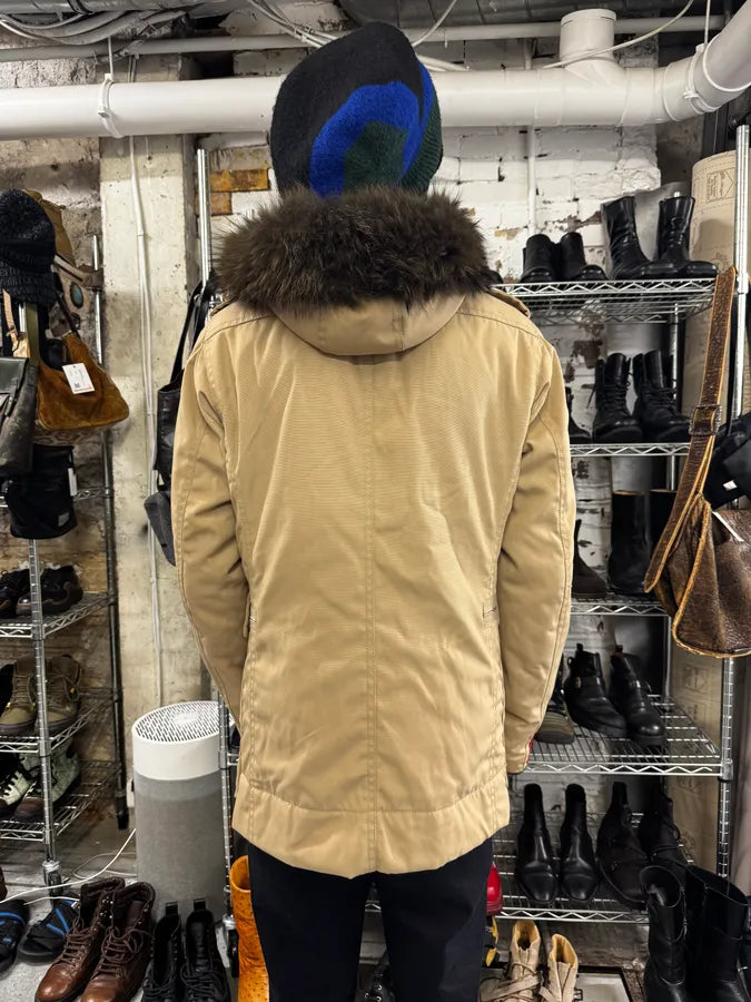 2000s Prada Fur Hood Beige Jacket iWEkxuw 2