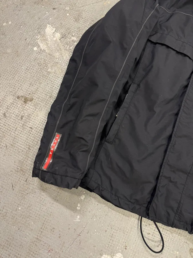 2000s Prada Gore-Tex Black Black Nylon Jacket (M) 1