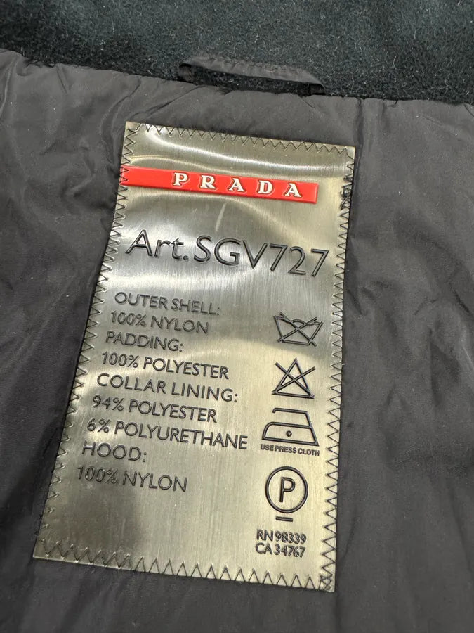 2000s Prada Gore-Tex Black Black Nylon Jacket (M) 11