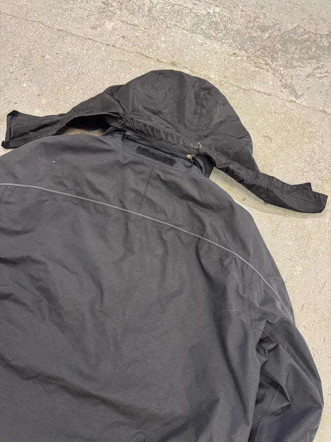 2000s Prada Gore-Tex Black Black Nylon Jacket (M) 14