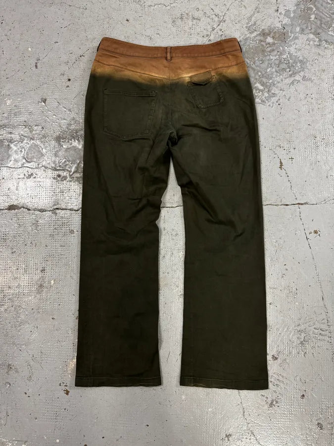 2000s Prada Gradient Bronze & Black Pants HYywsDp 3