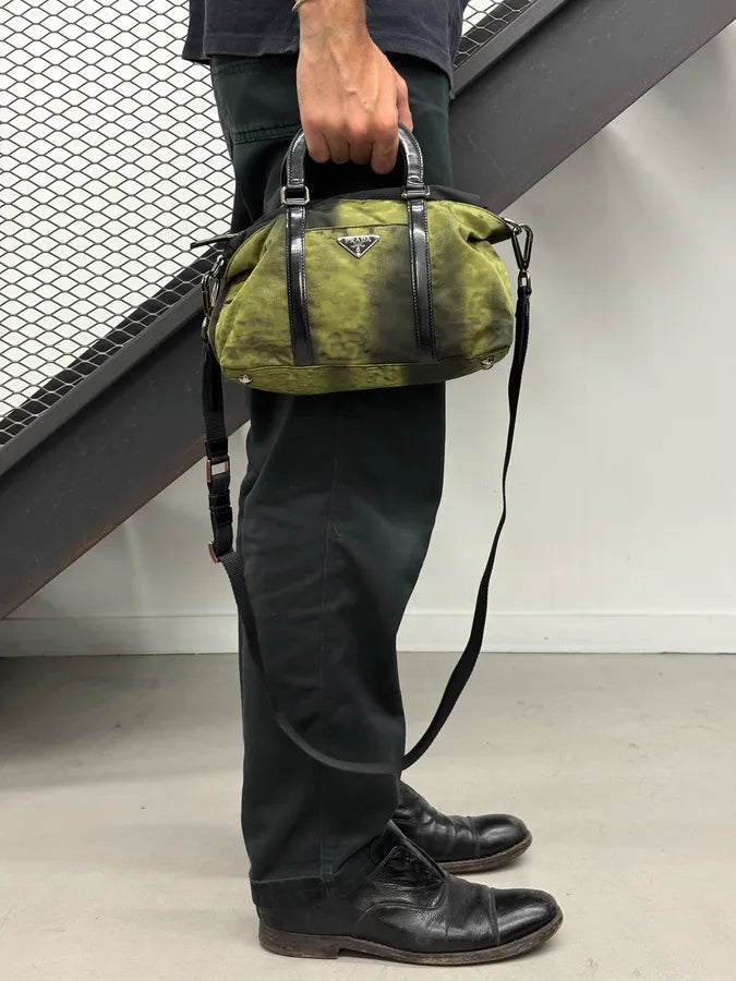 AW2004 Prada Tessuto Nylon Green Forest Cyber Shoulder Bag PgutsWj 2