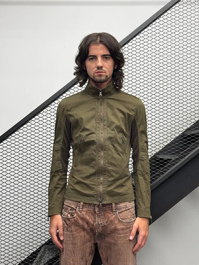 2000s Prada Green Khaki Hybrid Techncial Light Jacket tycqbNx 2