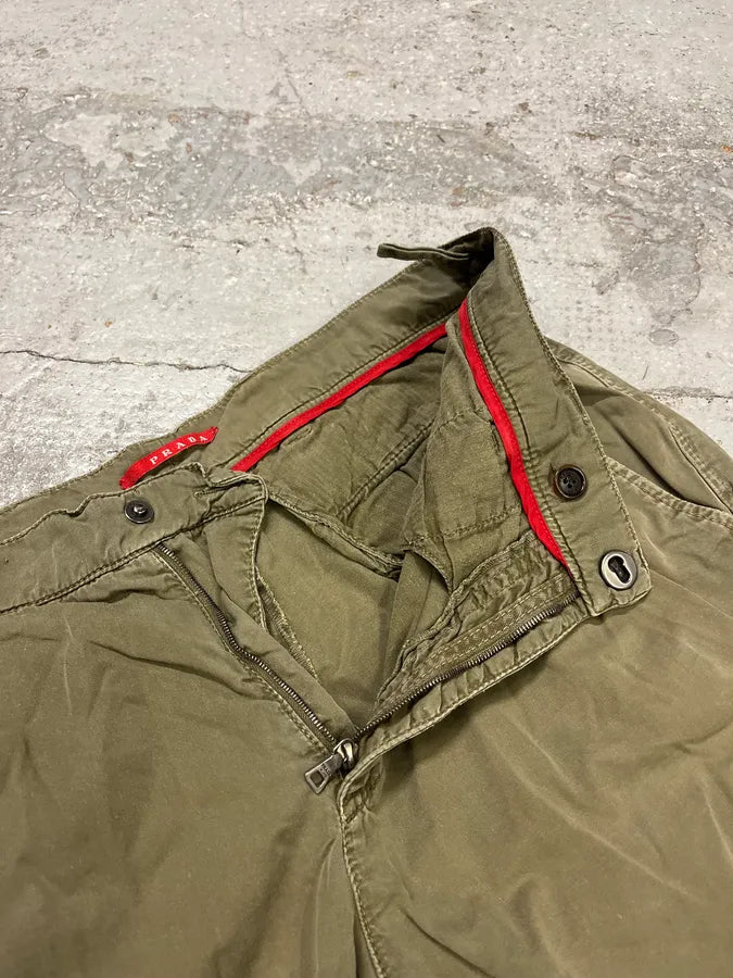 2000s Prada Green Military Pants mCgnxvO 10