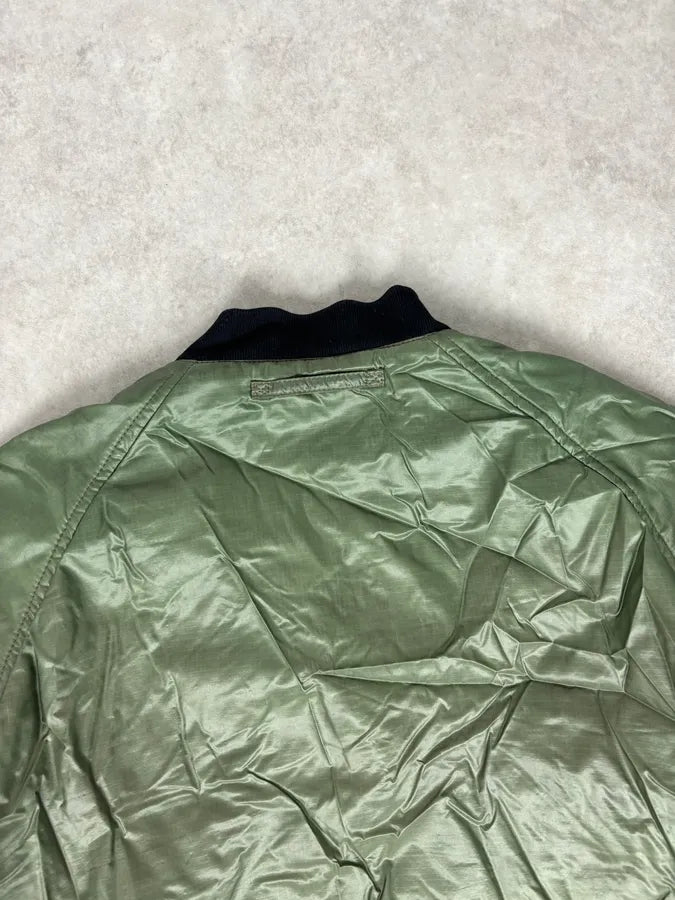AW2009 Prada Green Nylon Lined Bomber Jacket qGVBhcW 5