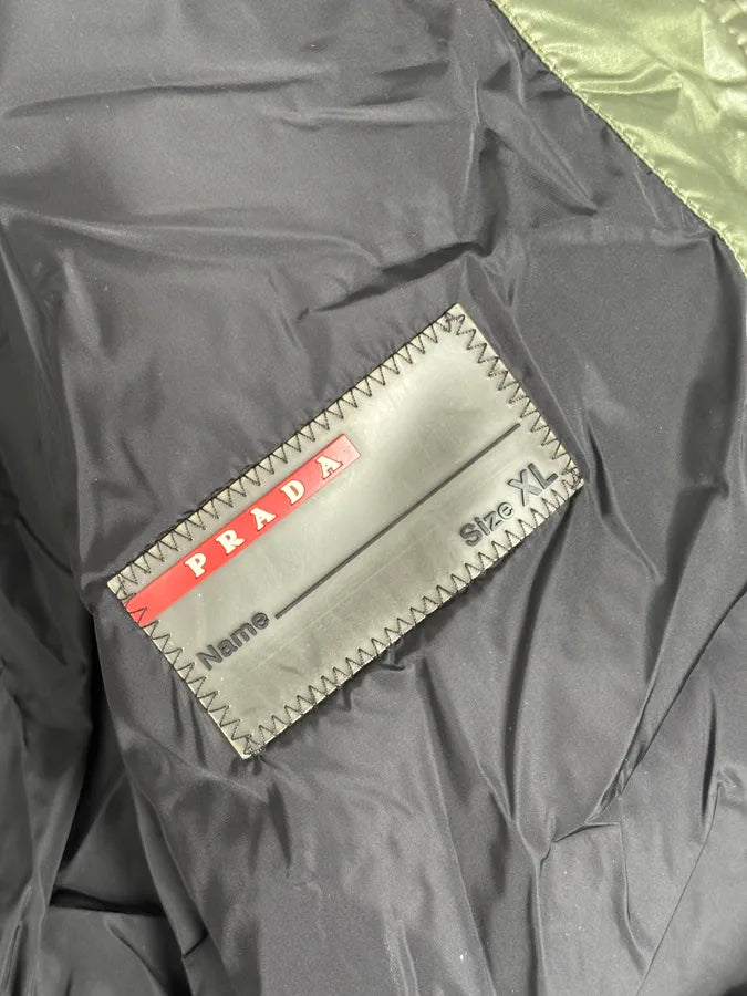 AW2009 Prada Green Nylon Lined Bomber Jacket qGVBhcW 10