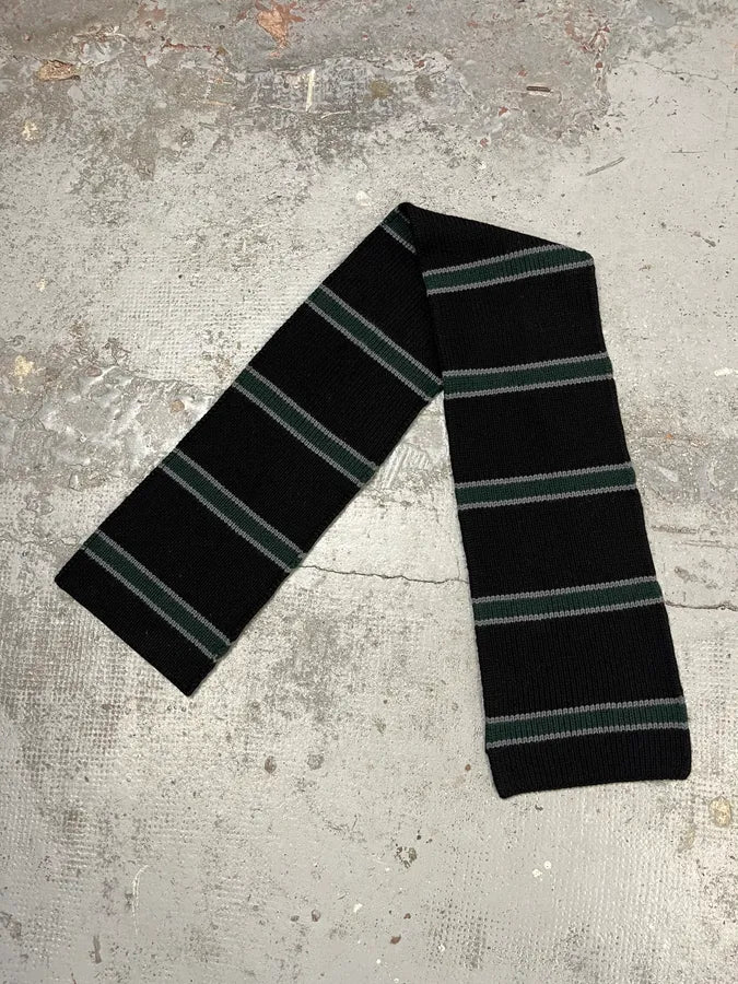 2000s Prada Grey & Green Wool Scarf uClCwzG 0