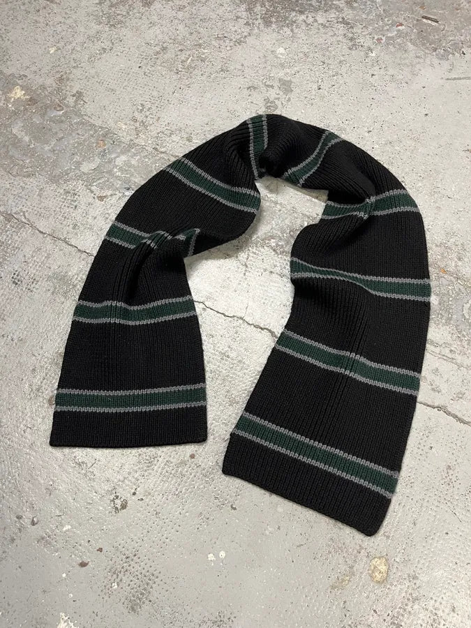 2000s Prada Grey & Green Wool Scarf uClCwzG 2