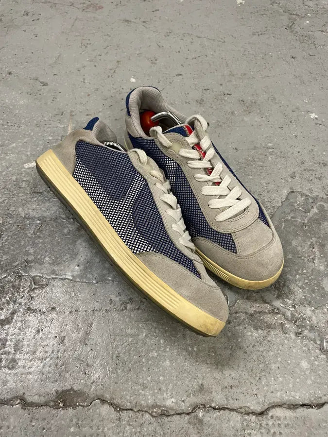2000s Prada Grey Canvas America’s Cup Low Sneakers WgKNodP 4