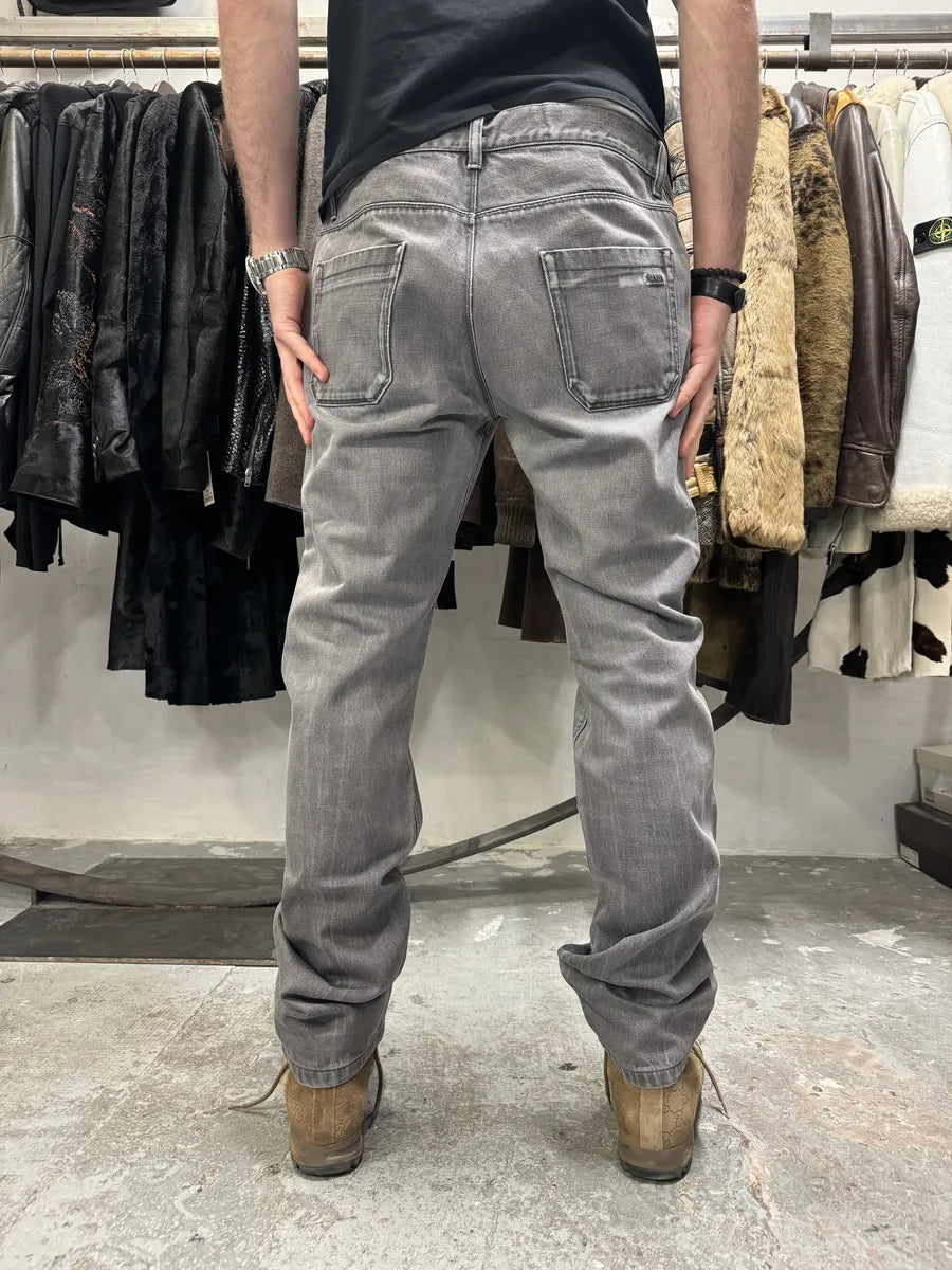 2000s Prada Grey Classic Regular Denim Jeans (L) wwLzLrm 1