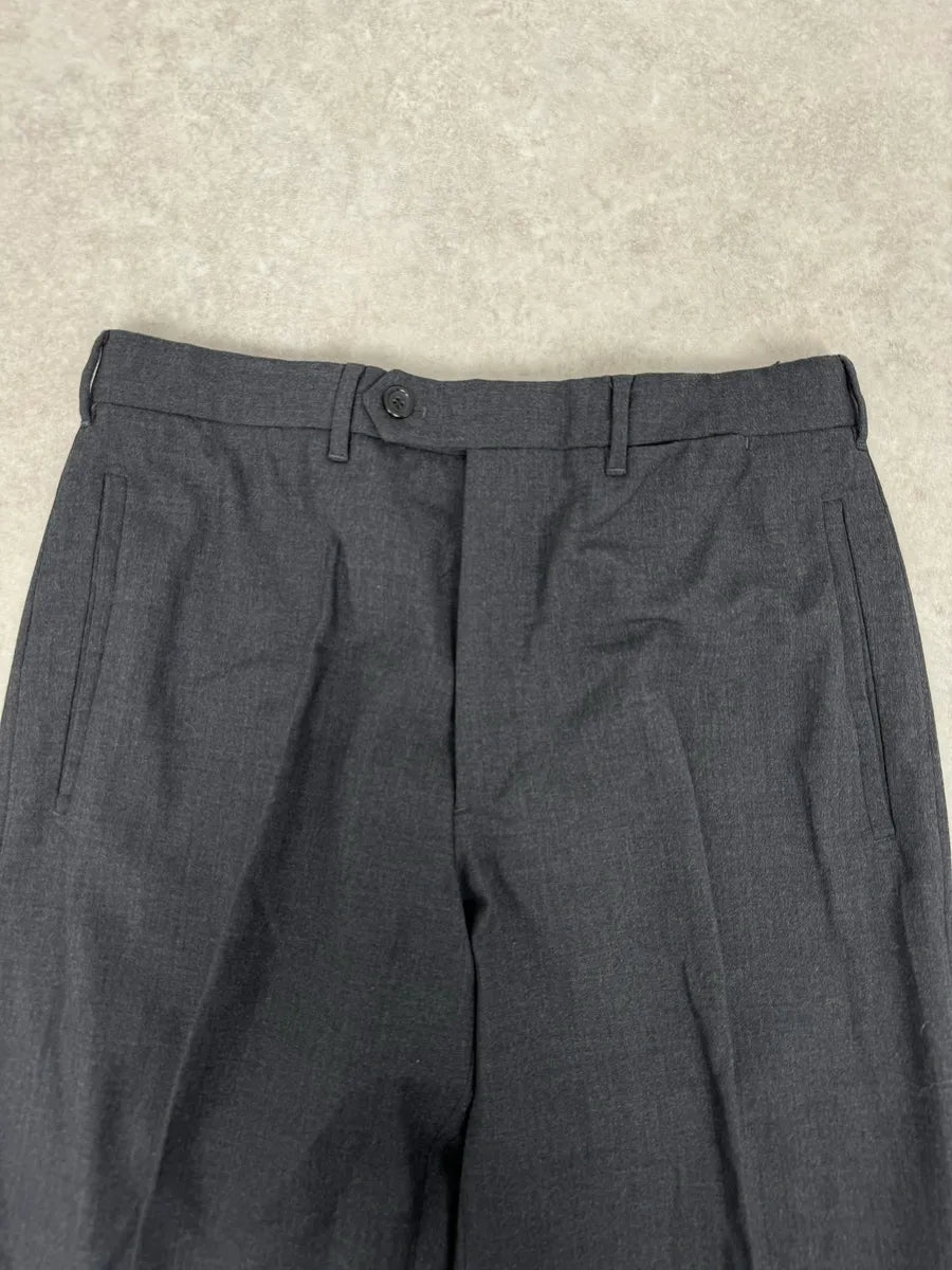 2000s Prada Grey Classy Wool Tailored Pants qPMmFrM 7