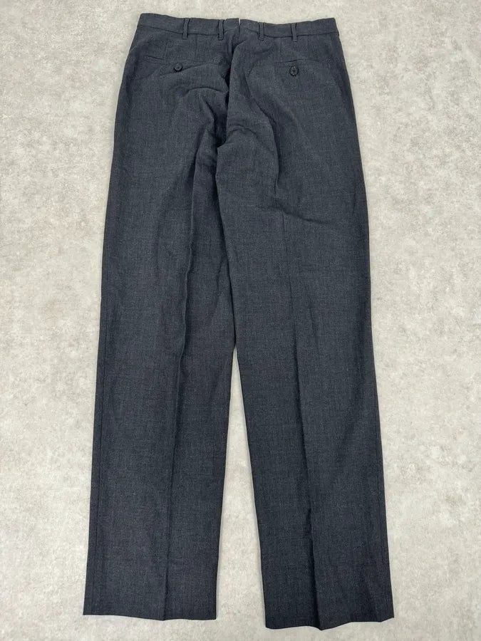 2000s Prada Grey Classy Wool Tailored Pants qPMmFrM 8