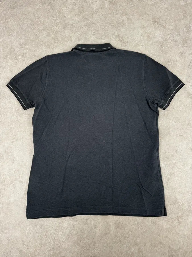 SS2007 Prada Grey Contrast Stitch Polo MBVAnYe 3