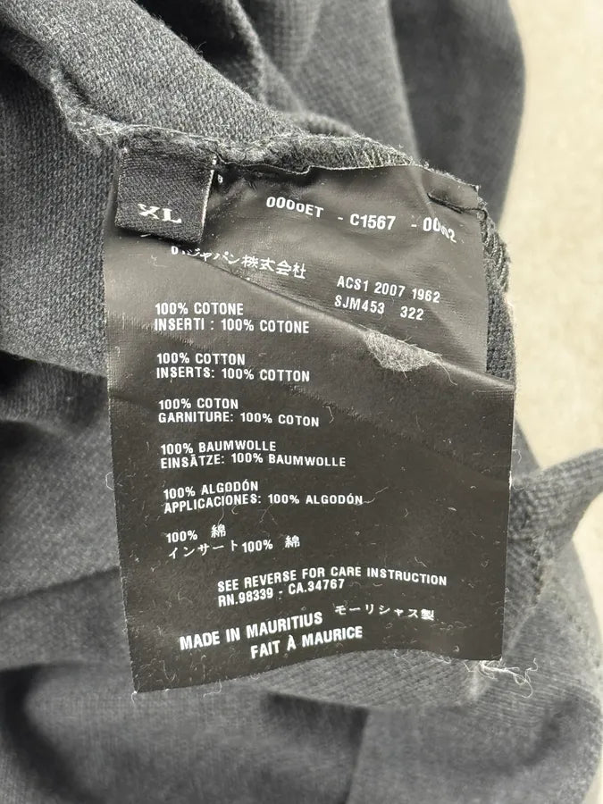 SS2007 Prada Grey Contrast Stitch Polo MBVAnYe 9