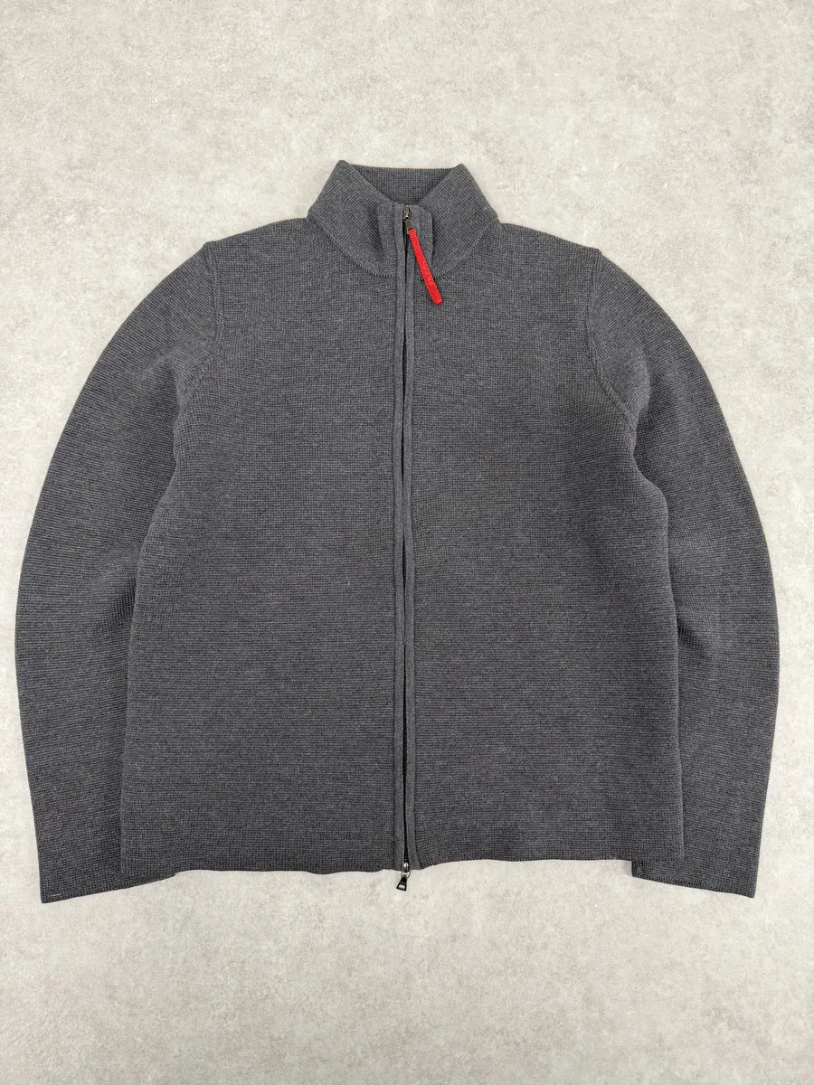 2000s Prada Grey Japan Zip-Up Jacket xsPuVap 4