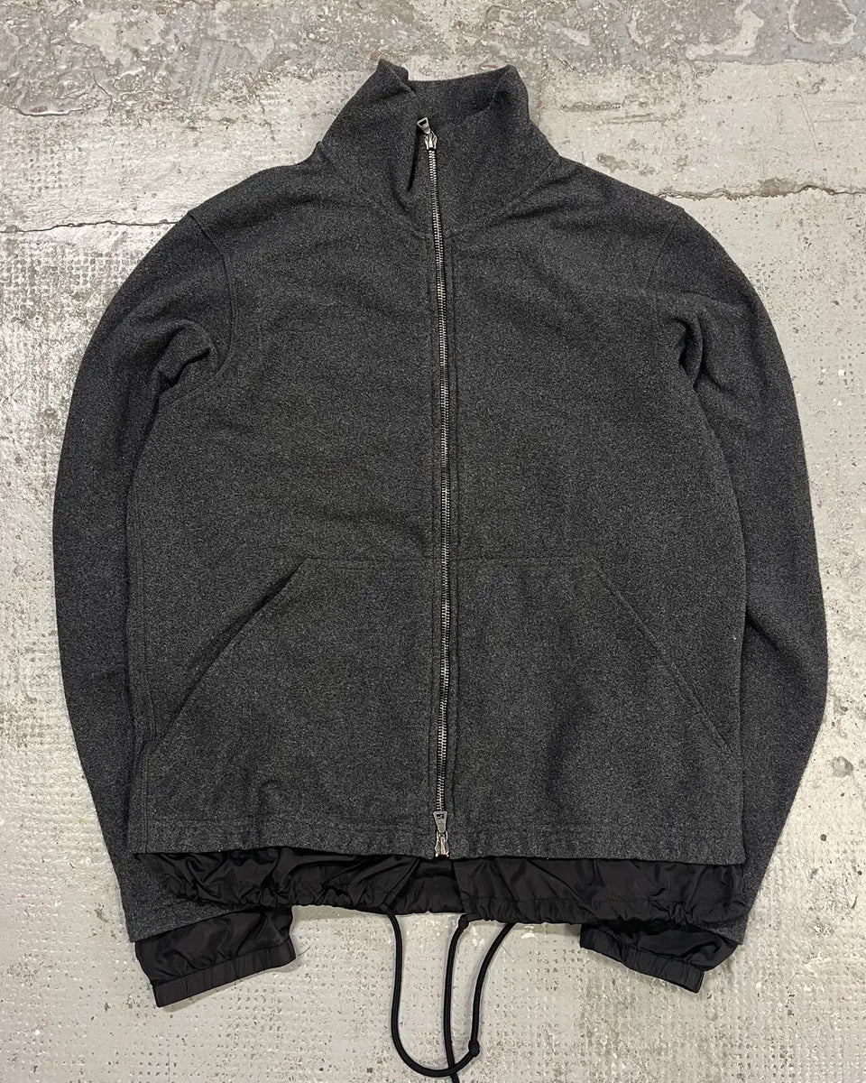 2000s Prada Grey Layered Zip-up Jacket gnlGYXS 3