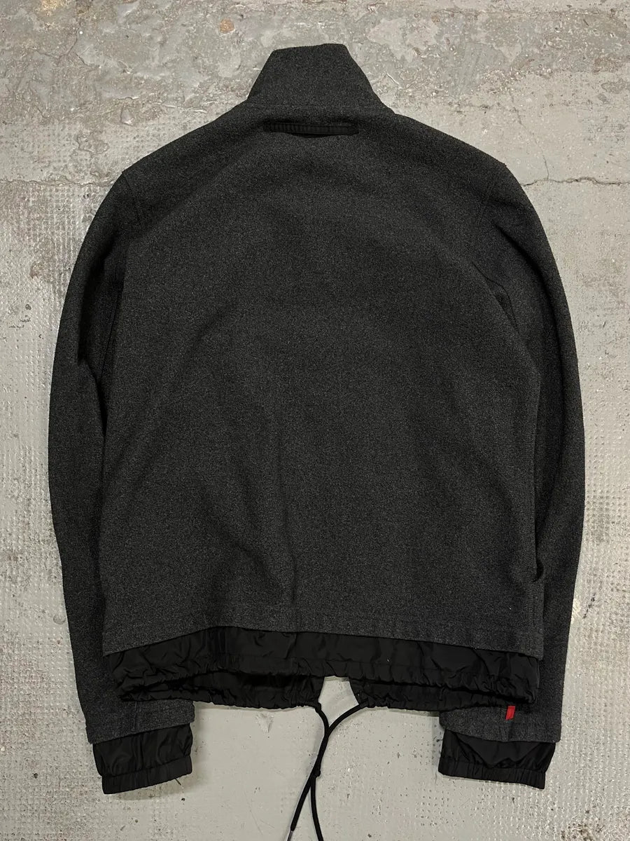 2000s Prada Grey Layered Zip-up Jacket gnlGYXS 6