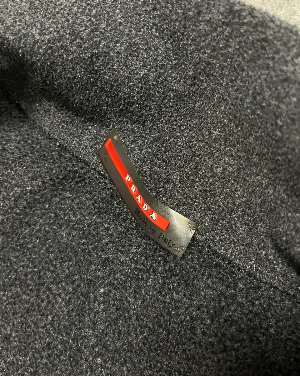 2000s Prada Grey Layered Zip-up Jacket gnlGYXS 8