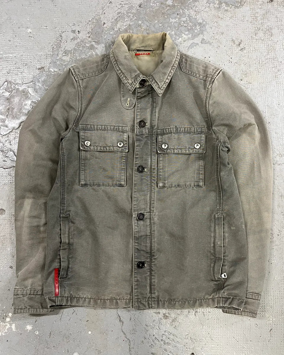 2000s Prada Grey Linea Rossa Jacket (M/L) 0