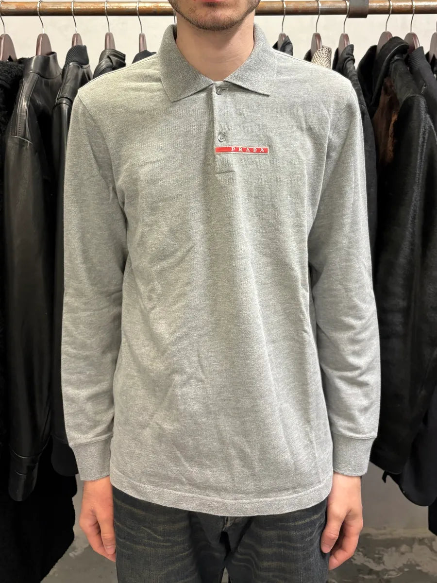2000s Prada Grey Linea Rossa Polo Shirt – Dolce Vita Hub