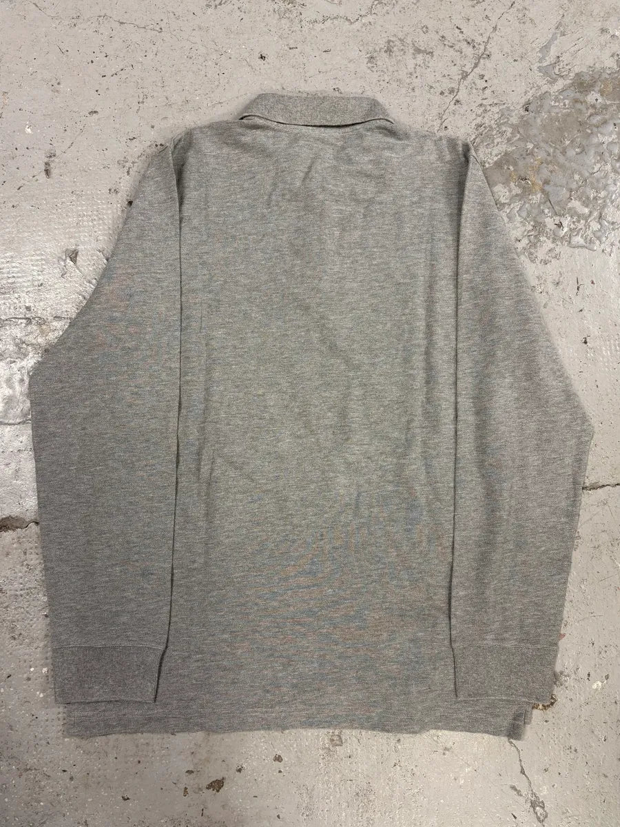 2000s Prada Grey Linea Rossa Polo Shirt (S/M) lmvYKsi 5