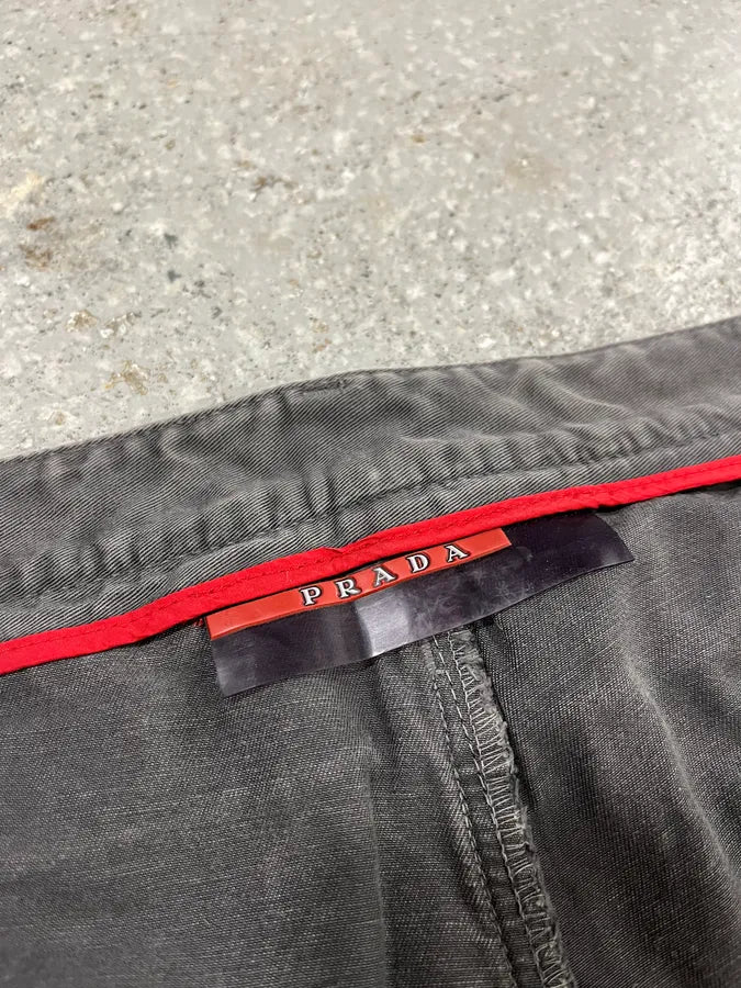 2000s Prada Grey Linea Rossa Workwear Pants (L) uZGVIcE 15