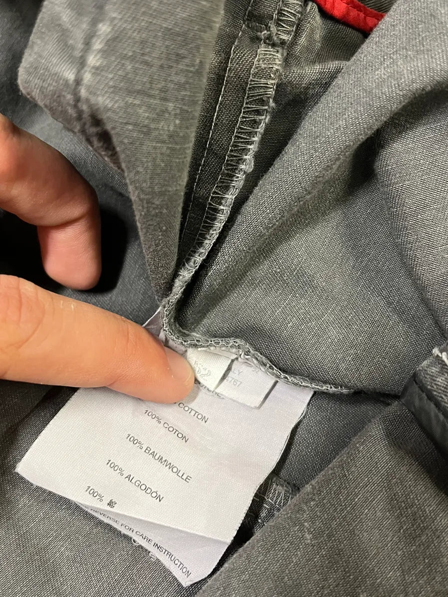 2000s Prada Grey Linea Rossa Workwear Pants (L) uZGVIcE 16