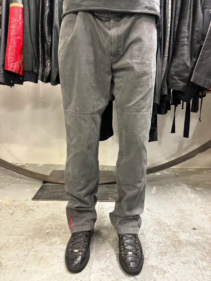 2000s Prada Grey Linea Rossa Workwear Pants (L) uZGVIcE 3
