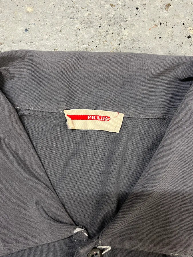 2000s Prada Grey Polo vSjWhnQ 9