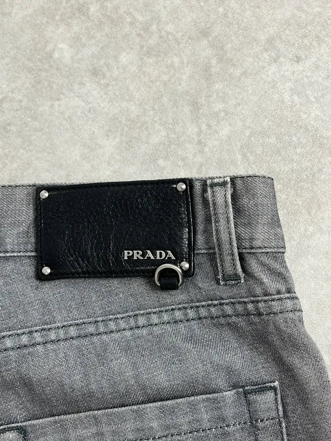 AW2007 Prada Grey Raw Denim Jeans JNMDvlu 7