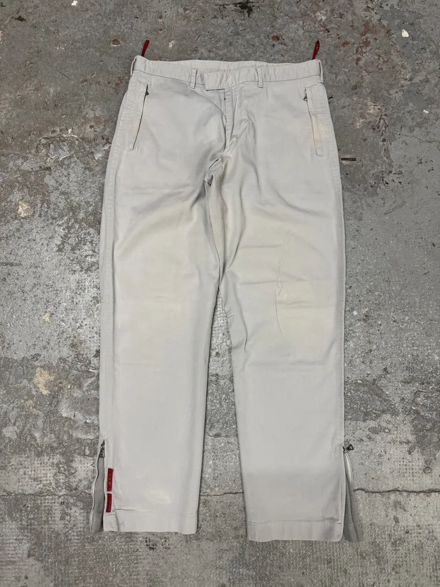 2000s Prada Grey Tactical Sport Linea Rossa Pants (S/M) 0