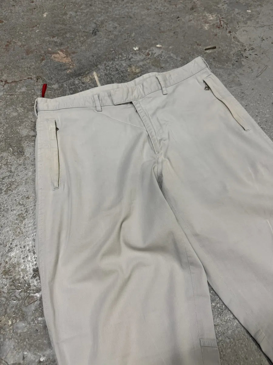 2000s Prada Grey Tactical Sport Linea Rossa Pants (S/M) 12