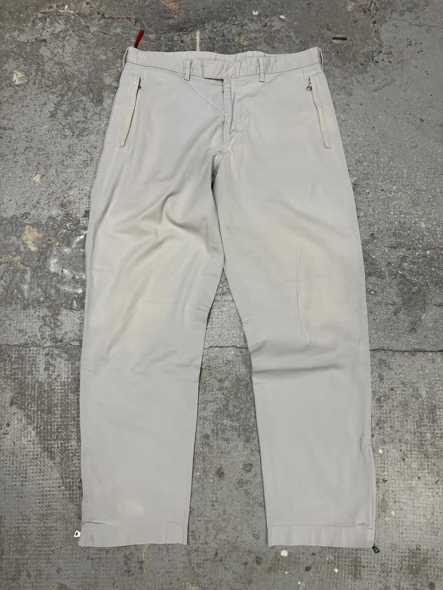 2000s Prada Grey Tactical Sport Linea Rossa Pants (S/M) 13